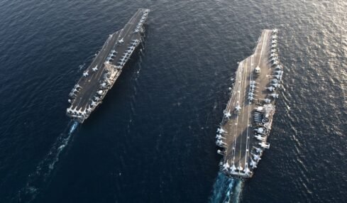 US Aircraft Carrier in South China Sea