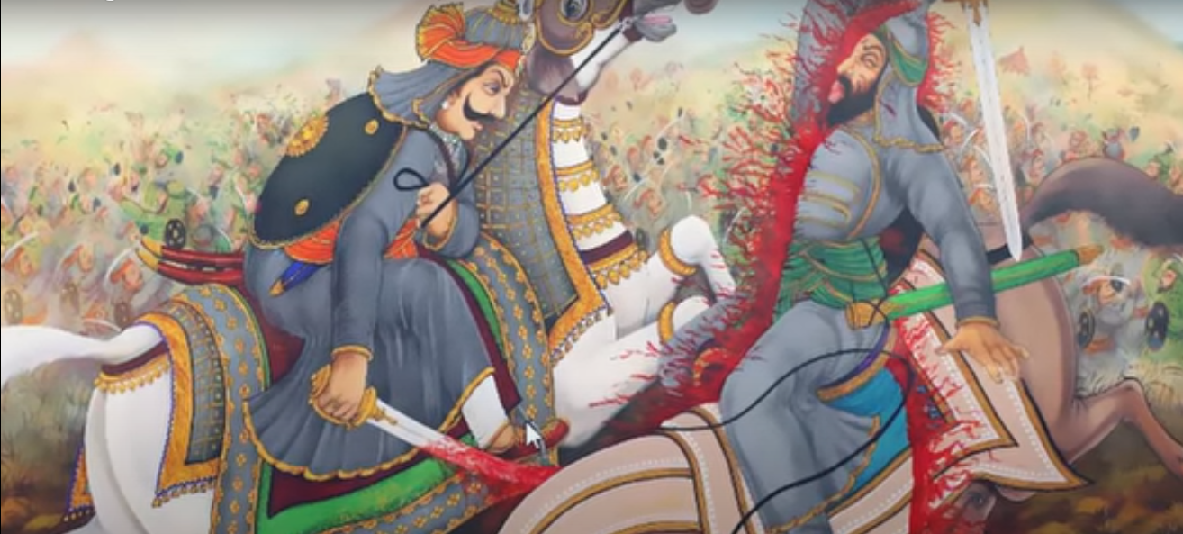 Maharana killing Bahlol Khan