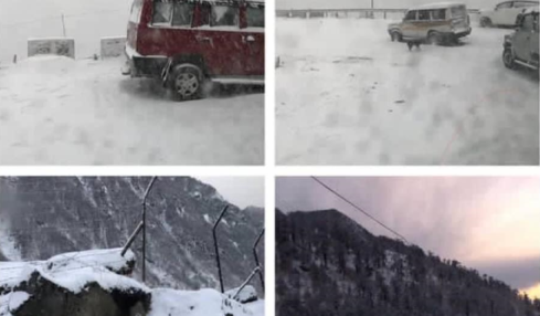 Images of heavy snowfall in Eastern Sikkim 28-29 December 2018