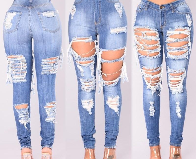 Cheap torn hot sale jeans