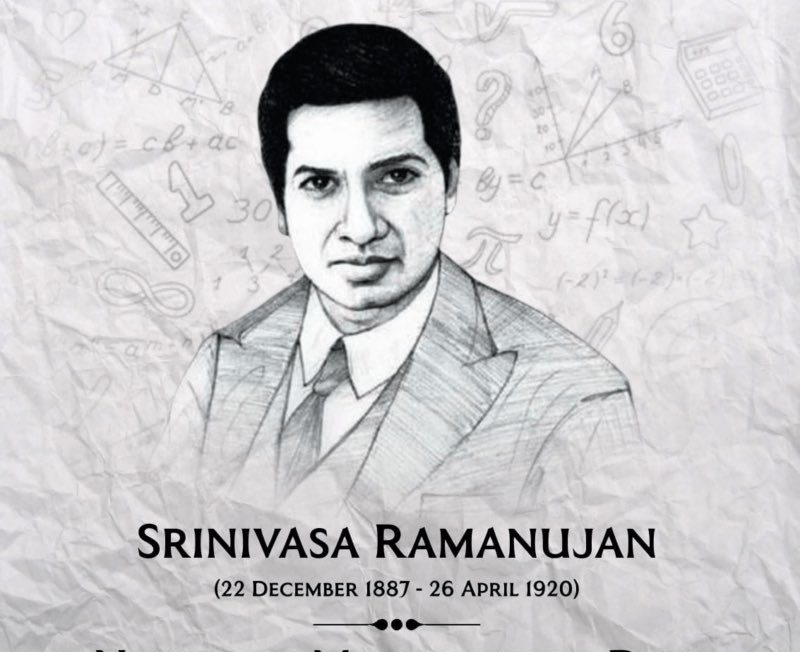 national-mathematics-day-and-srinivasa-ramanujan-kreately