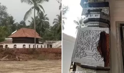 Temple discovered on the vandalization of mosque
