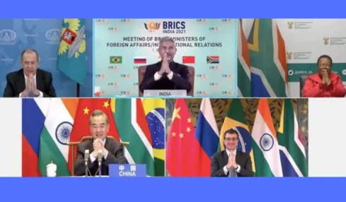 MEA stated importance of regional integrity in the BRICS meet.