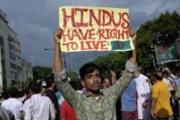 Protest by Oppressed Hindus of B'desh.